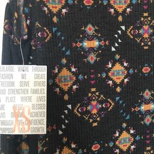 NWT XS LuLaRoe Joy Vest Aztec pattern